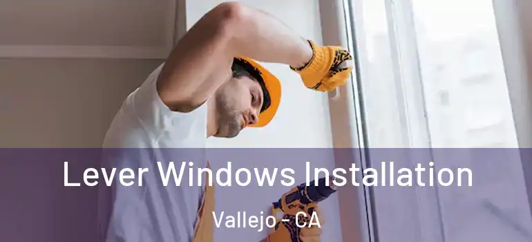  Lever Windows Installation Vallejo - CA