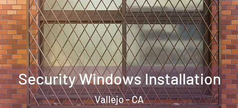  Security Windows Installation Vallejo - CA